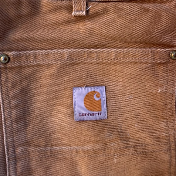 Vintage Tan Carhartt Double Knee Pants - Picture 3 of 10